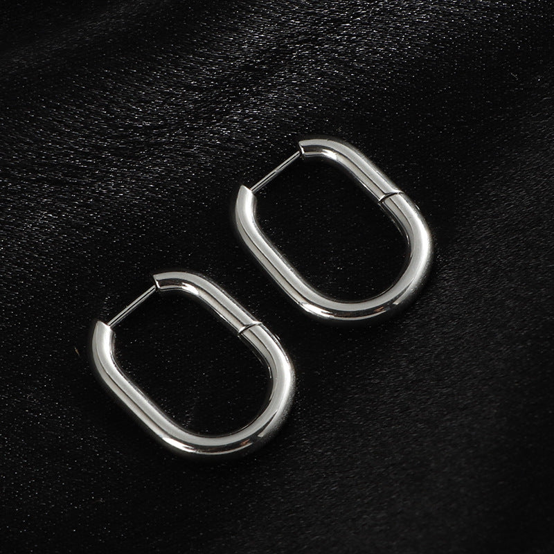 Clip Fashion Popular Knock Pattern Titanium Steel Ear Buckle