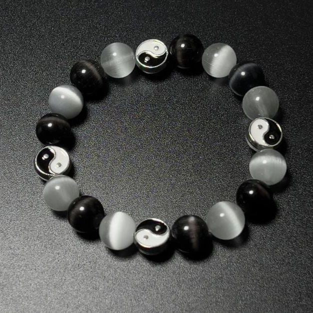 Agate Opal Beaded Tai Natural Stone Chinese Style Gossip Elastic Bracelets