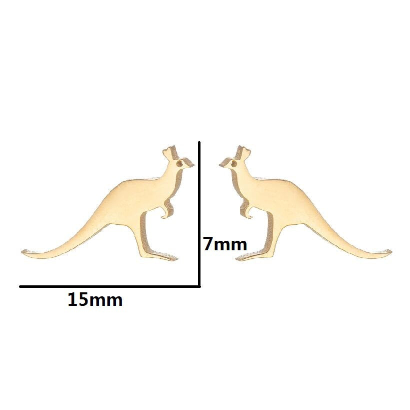 Niche Asymmetric Dog Eating Moon Christmas Deer Snowflake Ear Earrings