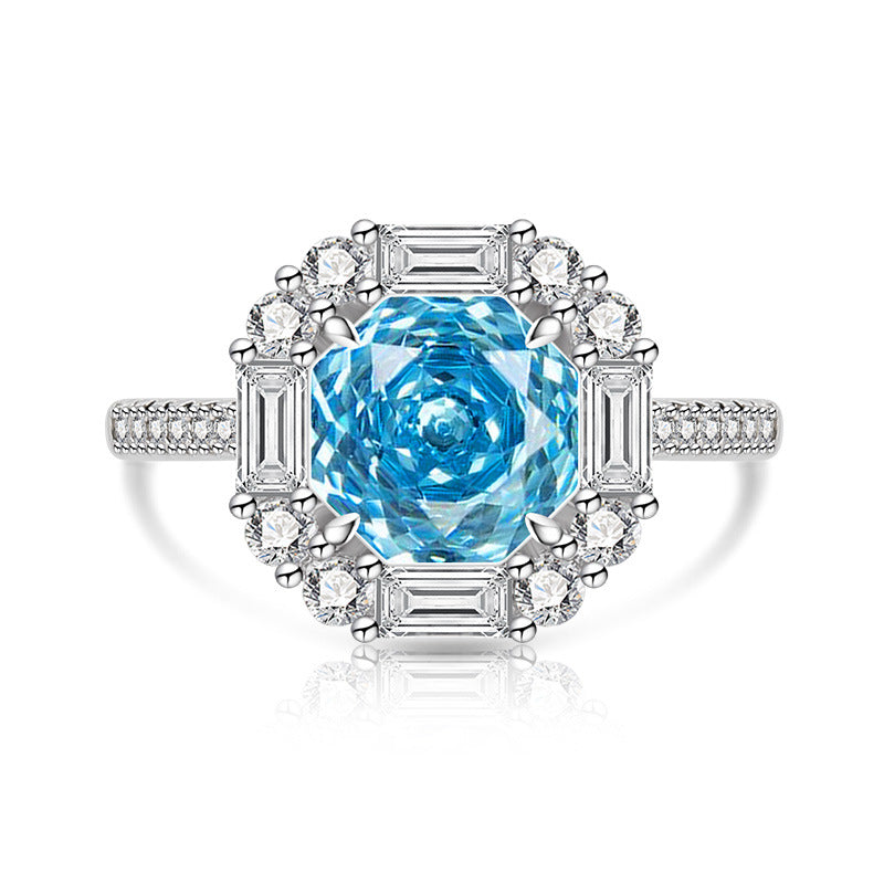 Female Gold Plated Fashion Luxury High Carbon Ring