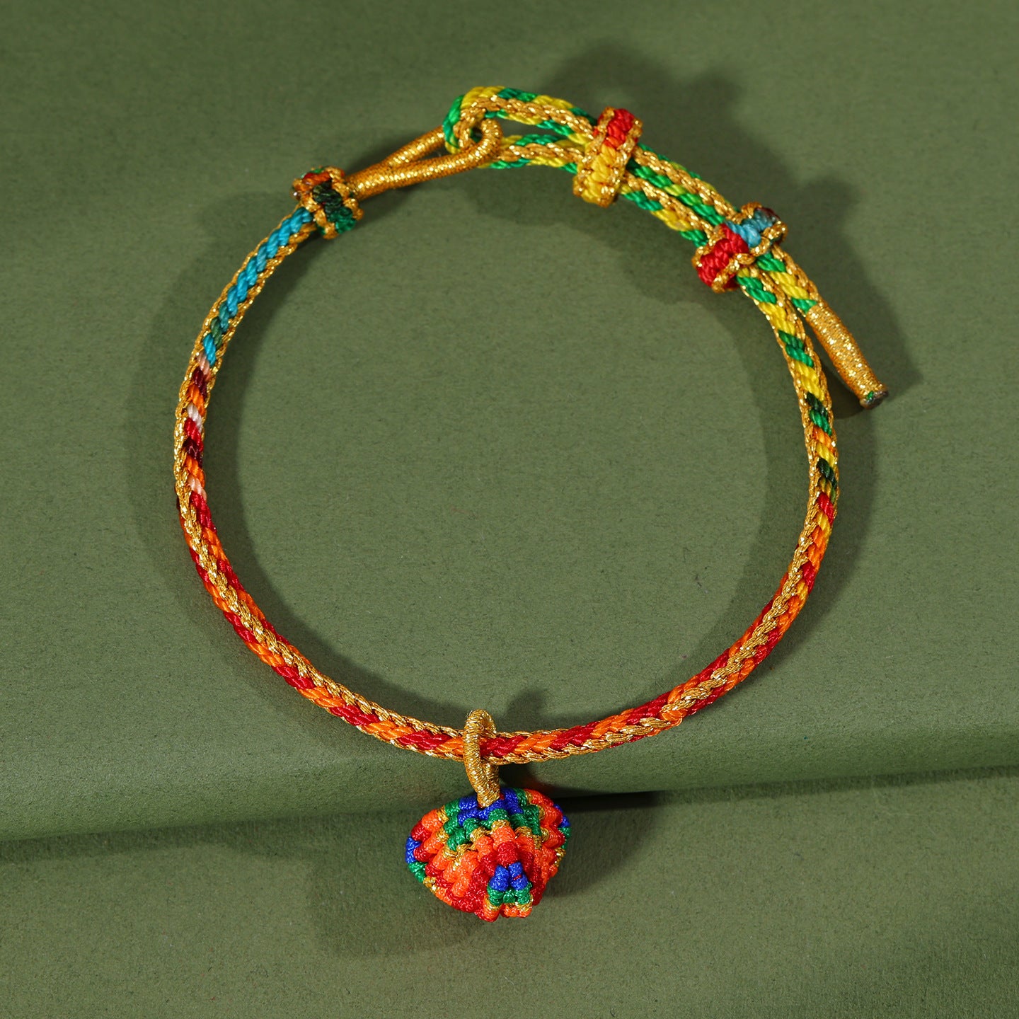 Festival Colorful Rope Ethnic Style Hand-woven Adult Small Sachet Carrying Bracelet