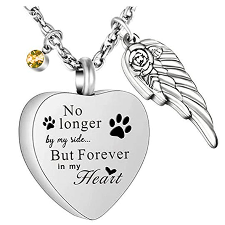 Relatives Pet Put Ashes Hair Perfume Stainless Steel Pendants