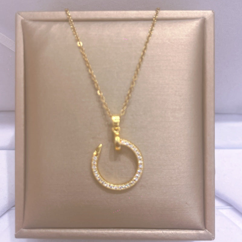 Women's Titanium Steel For Light Luxury Minority Design Necklace