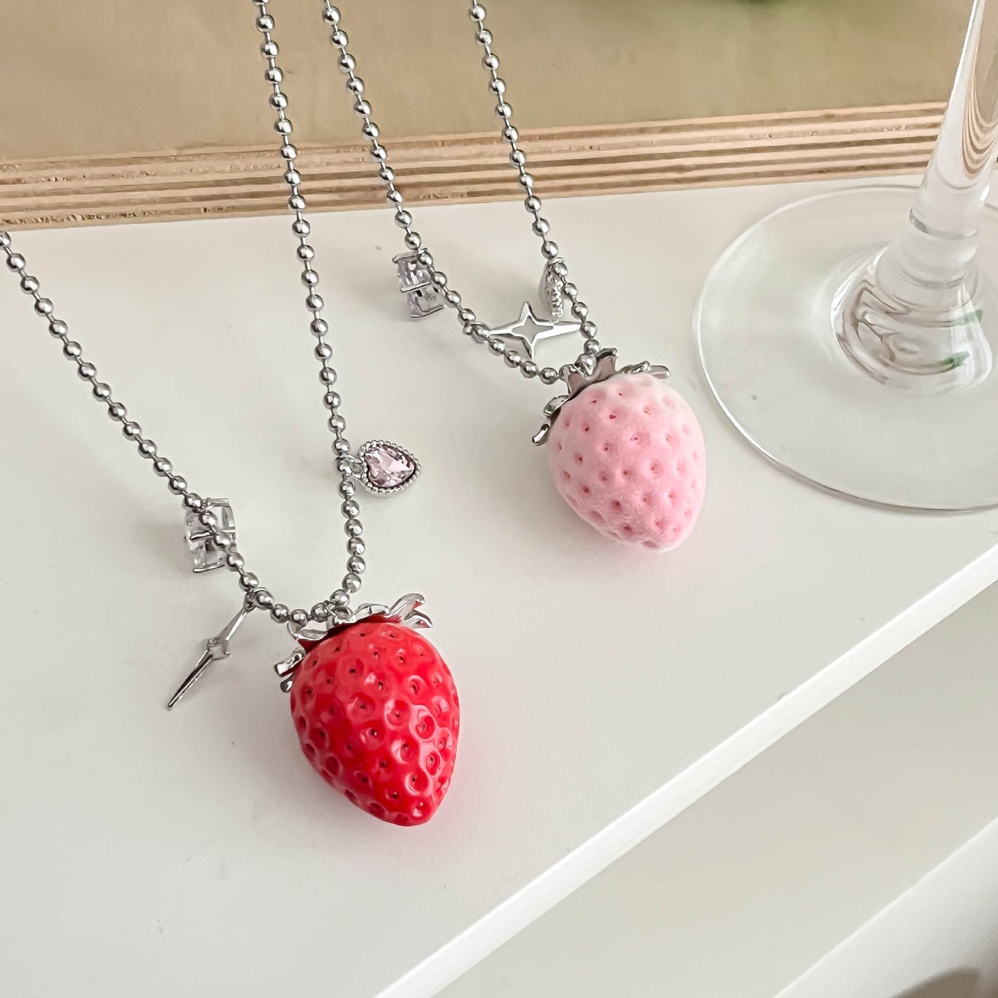 Crystal Tassel Simple Elegant Sweater Chain Necklace