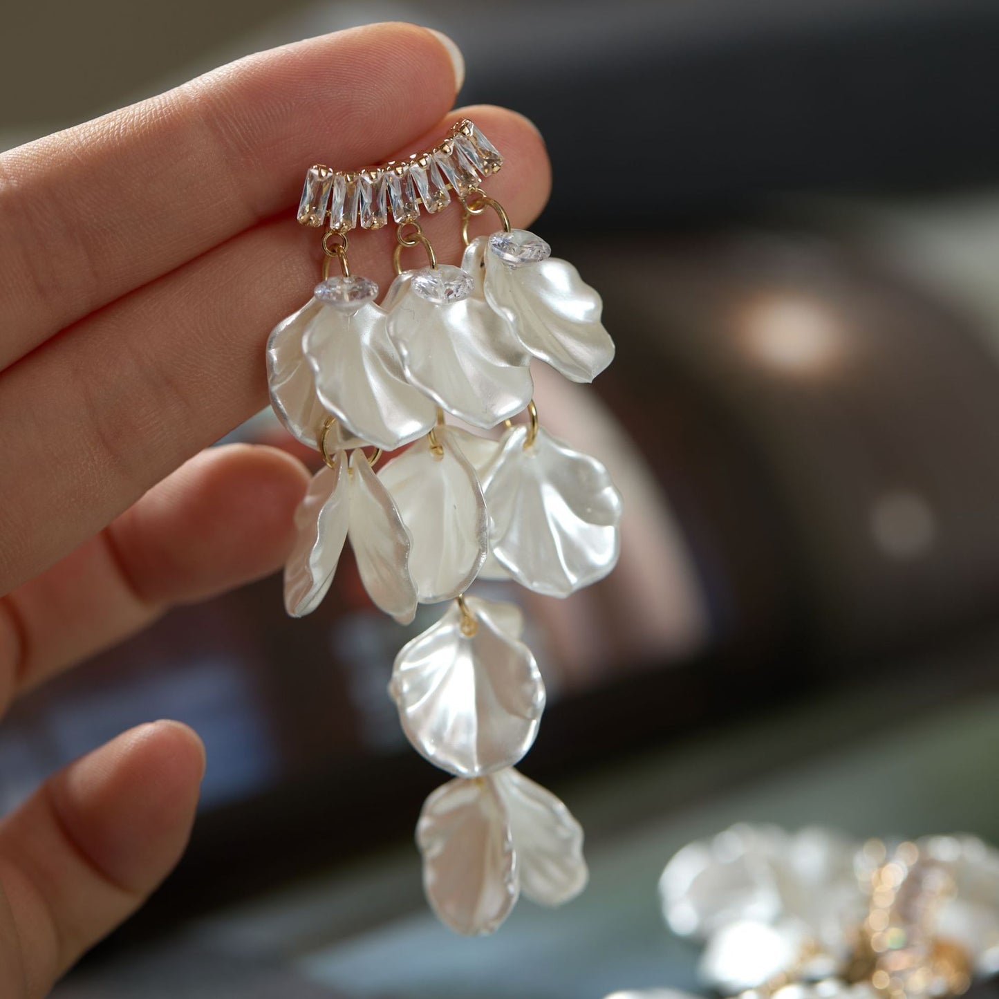 Wind Chimes French Tassel Female Design High Sense One-piece Mosquito Earrings