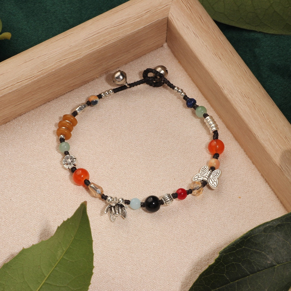 Women's Retro National Trend Versatile Artistic Woven Chinese Bracelet