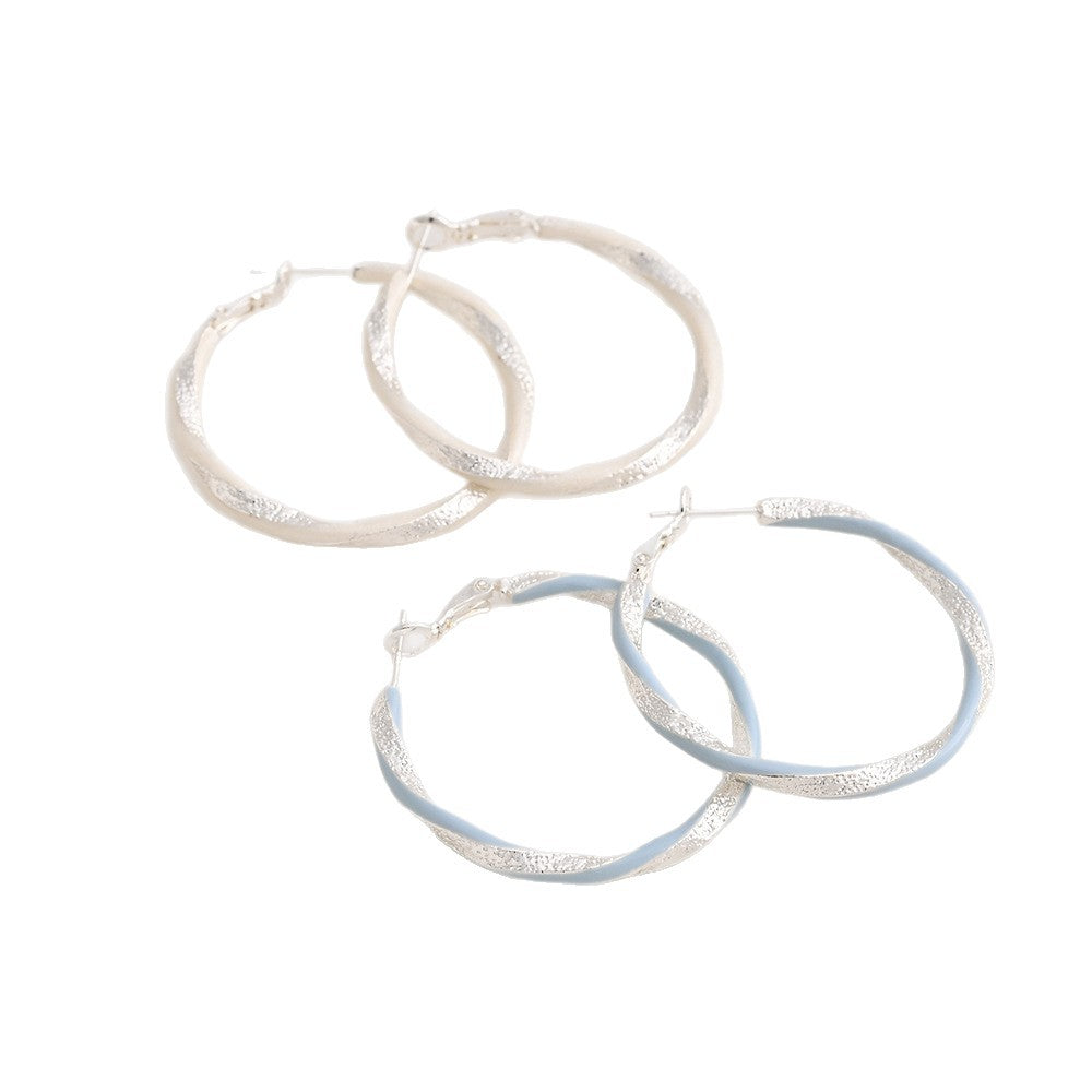 Geometric Circle Winding Personalized Golden Minority Fashion Ear Affordable Luxury Earrings