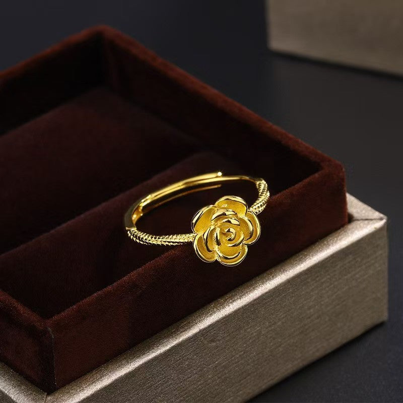 Placer Gold Big Diamond Fortune Full Ring