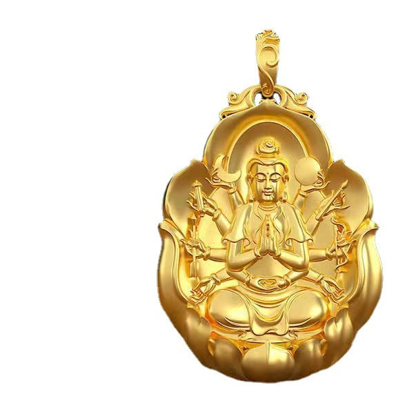 Women's & Men's Eight Patron Saints Gilding Chinese Zodiac Pendants