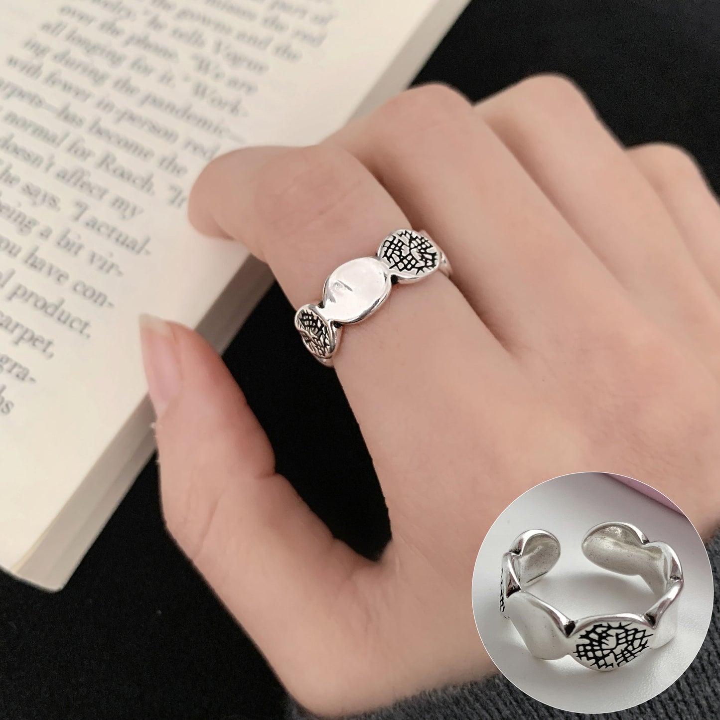 Women's Geometric Fashion Twisted Open-end Personality Hip Rings