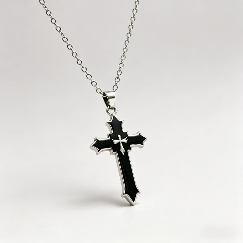 Women's & Men's Cross Couple Design Punk Retro Personality Pendants
