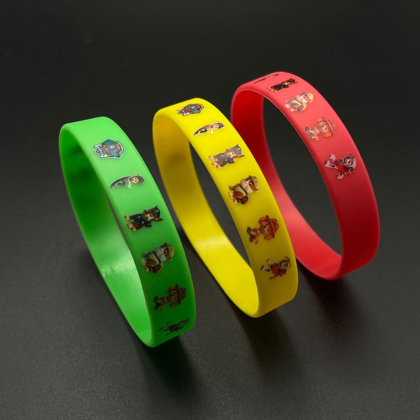 Children's Paw Patrol Silicone Color Printing Luminous Bracelet