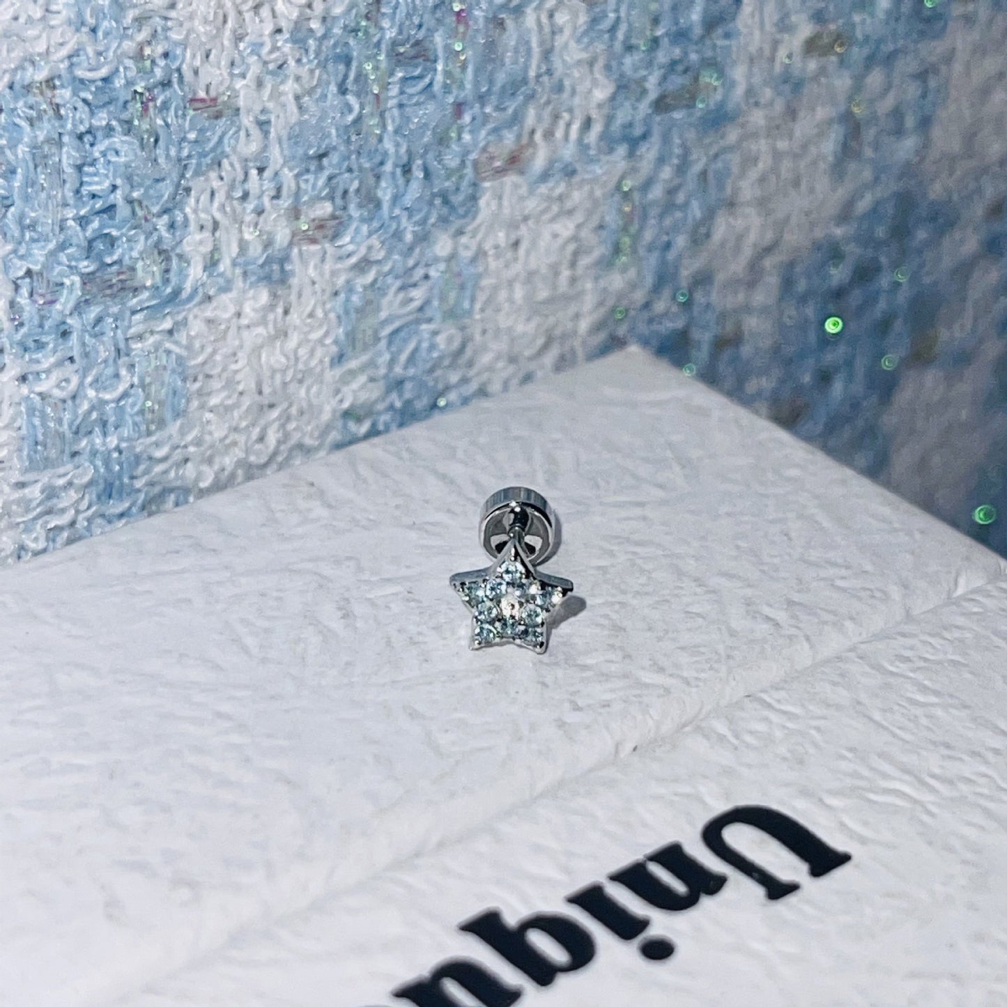 Steel Ear Bone Series Collection Clip Flash Earrings