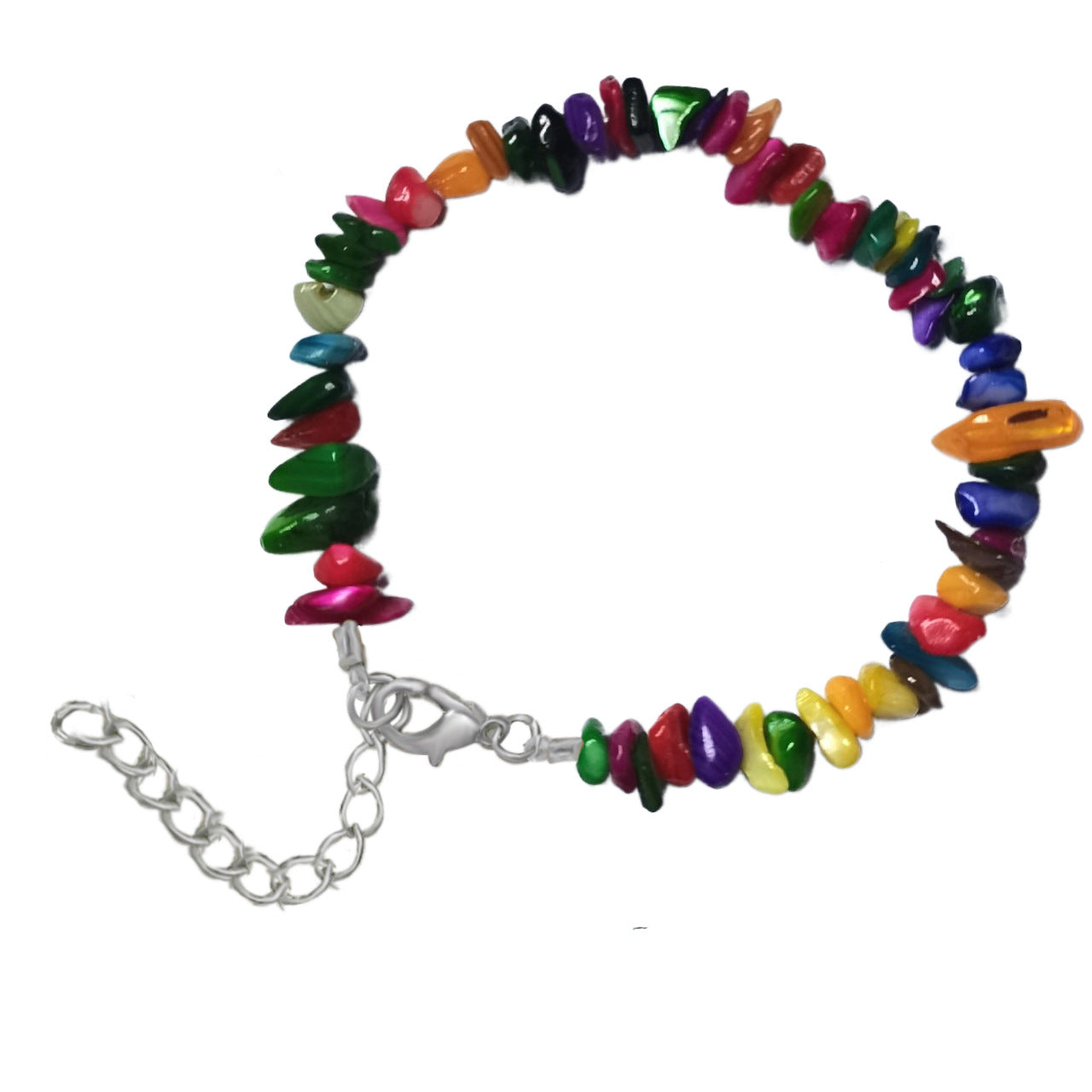Natural Crystal Agate Gravel Irregular Stone Lobster Bracelet