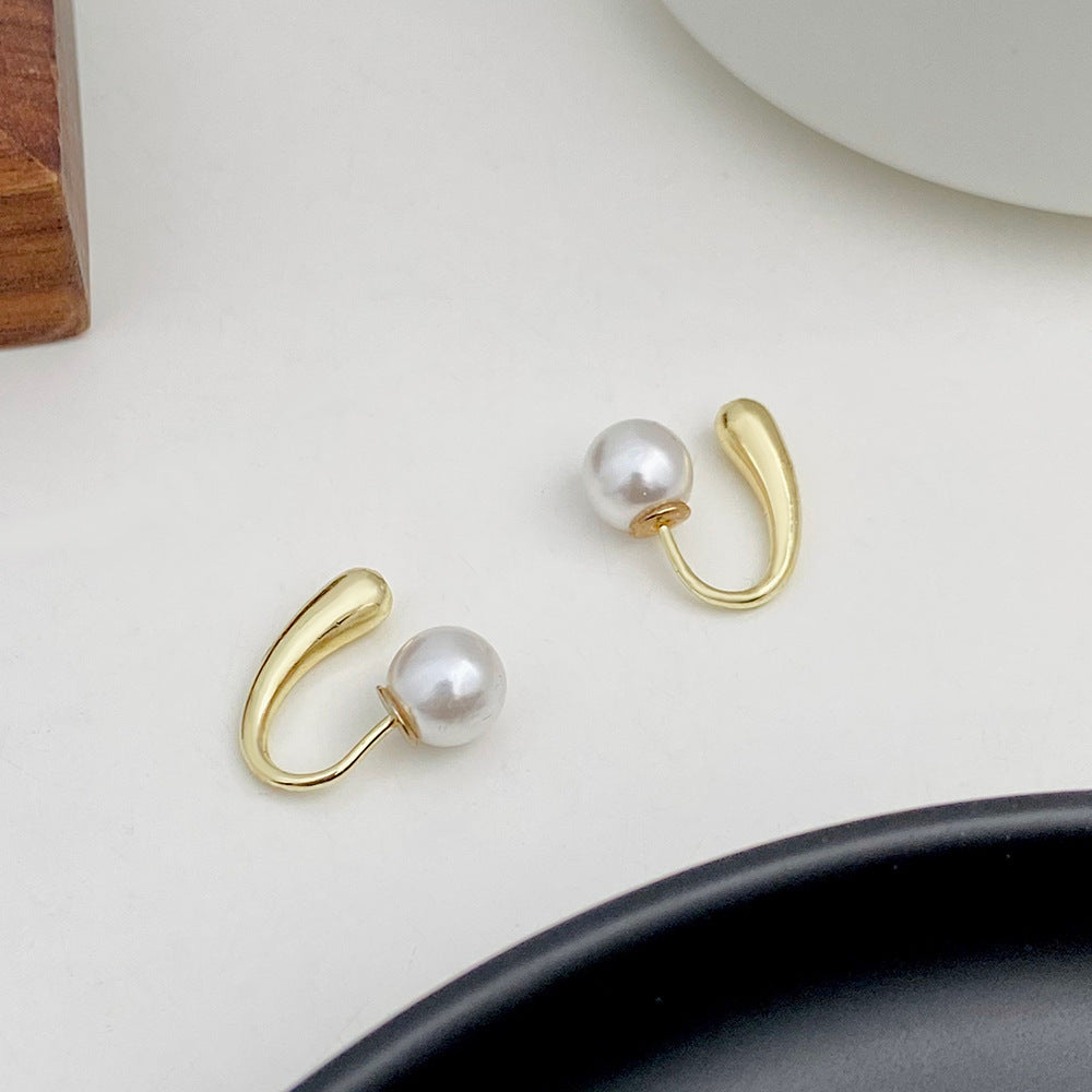 Women's Pearl For French Entry Lux Butterfly Earrings