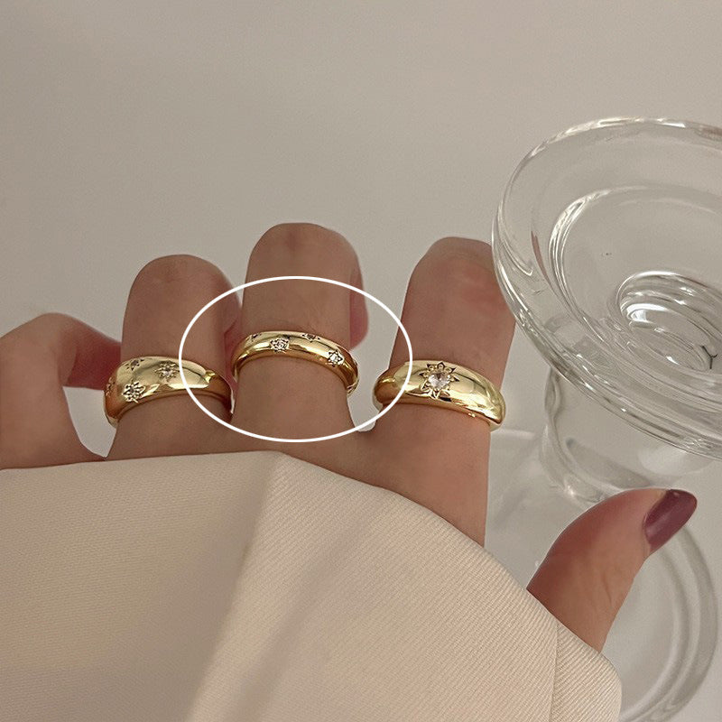 Female High Sense Graceful Fashionable Index Finger Rings