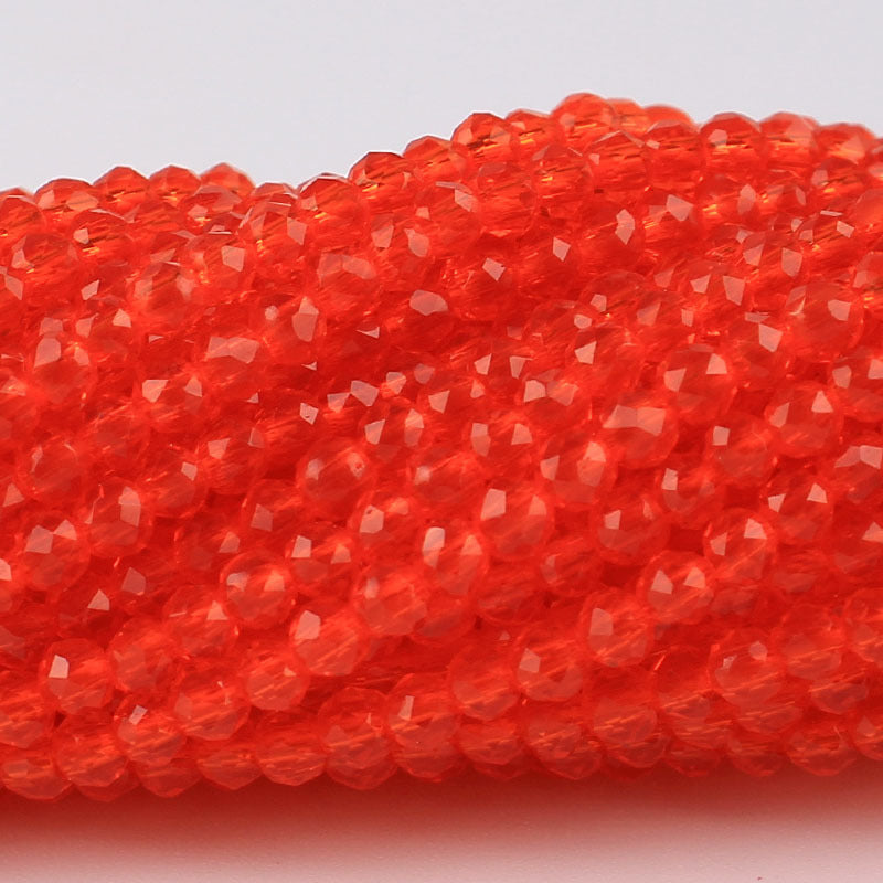 Transparent Glass Surface Cutting Beads Handmade Jewelry Accessories