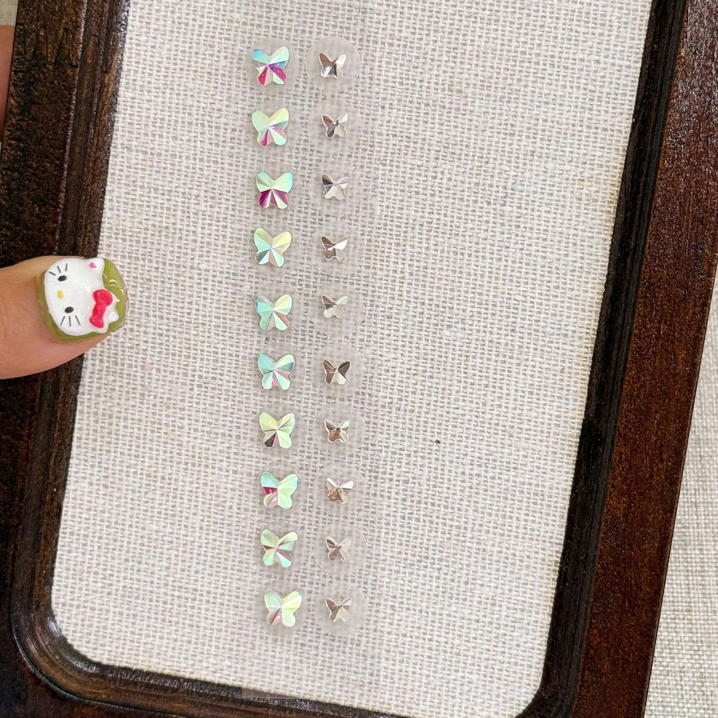 Fashion Auricular Point Sticker Crystal Ear Patch Bead Massage Stress Earrings
