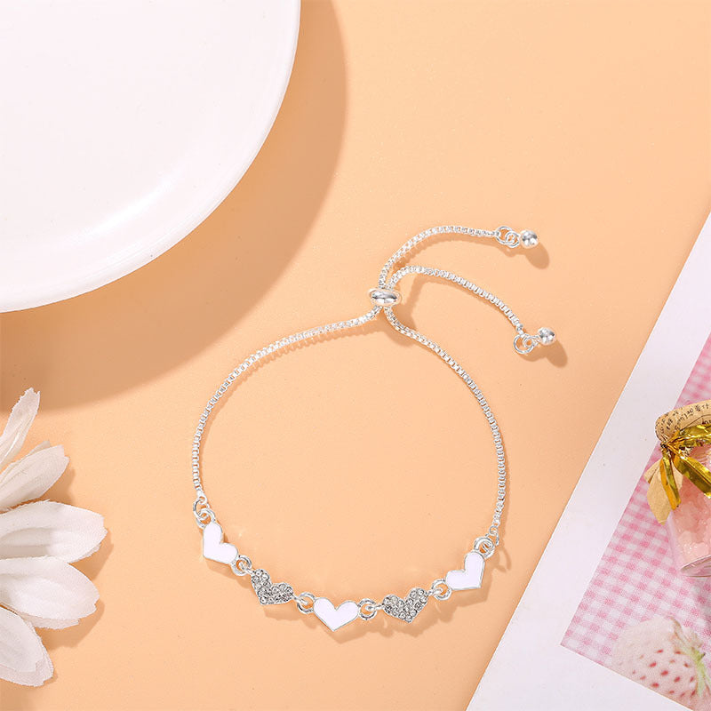 Women's Zircon Flower Korean Simple Design Personalized Bracelets