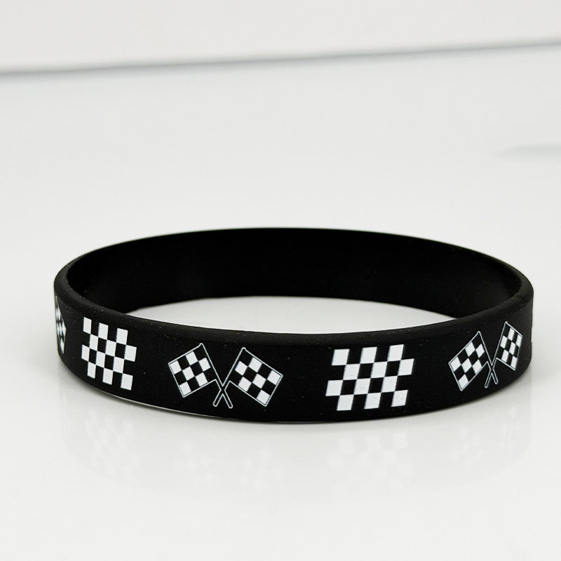 Rubber Wristband Flag Hand Sports Events Bracelet