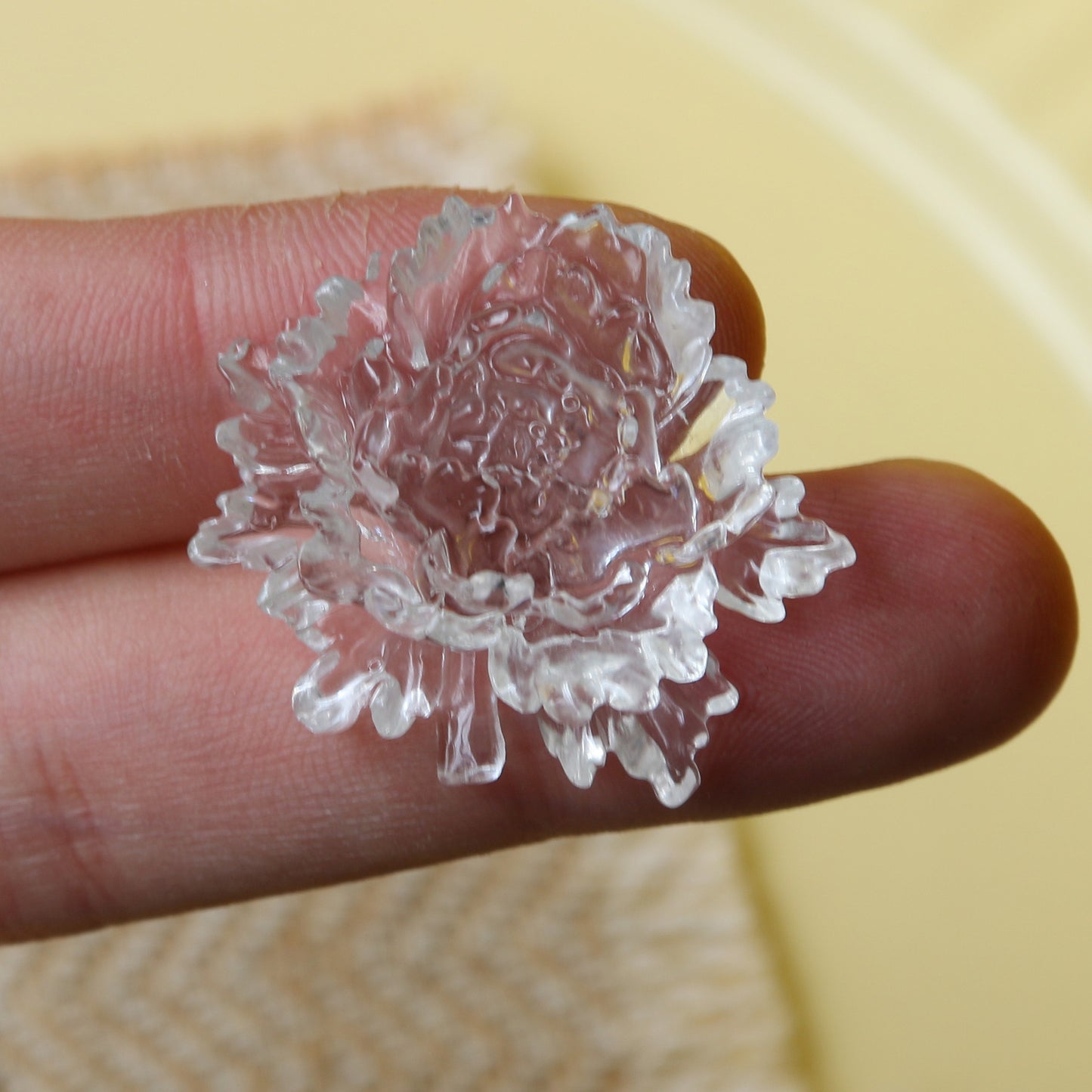 Simple Style Transparent Daisy Handmade Sweet Hair Earrings