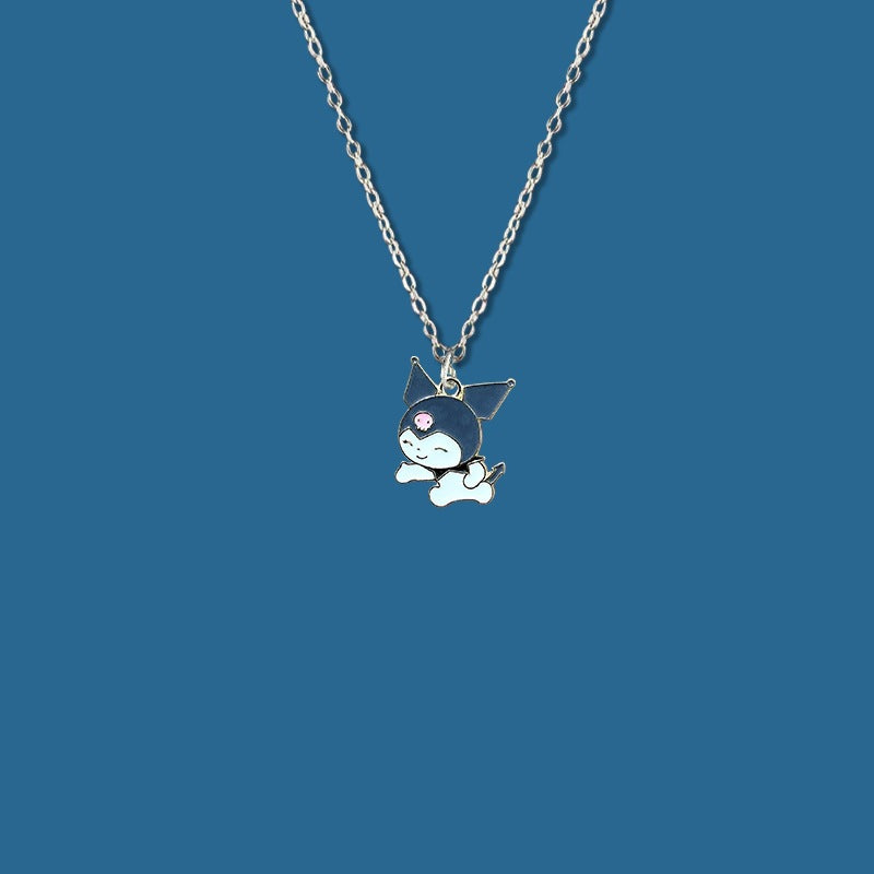 Summer Girlfriends Messenger Sisters Pair Clow Necklaces