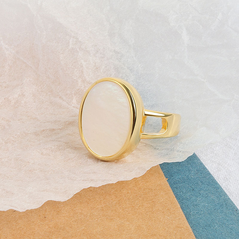 Niche Design Geometric Round Simple Personalized Cold Style Rings