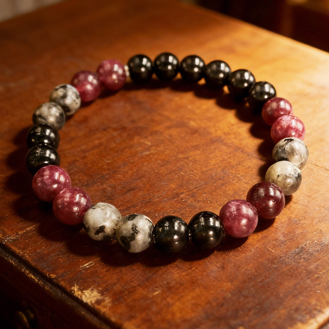Natural Stone Crystal Garnet Flame Protection Bracelet