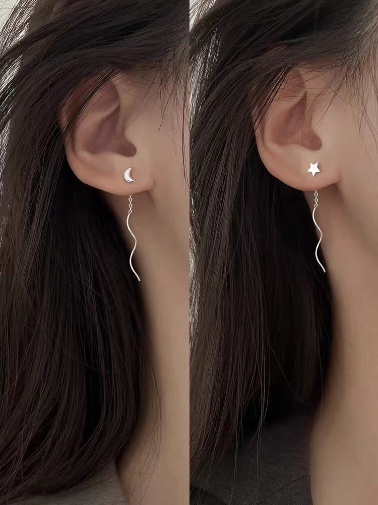 Women's Clover Lines Fashionable High-grade Tassel Simple Ear Line