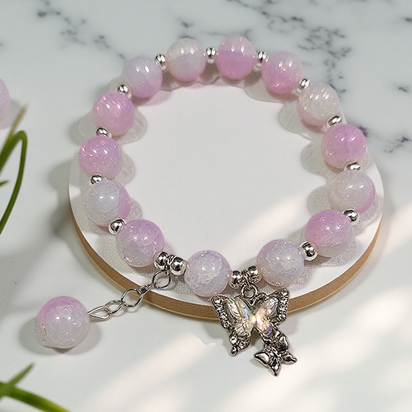 Fantasy Flower Glazed Female Gradient Contrast Bracelet