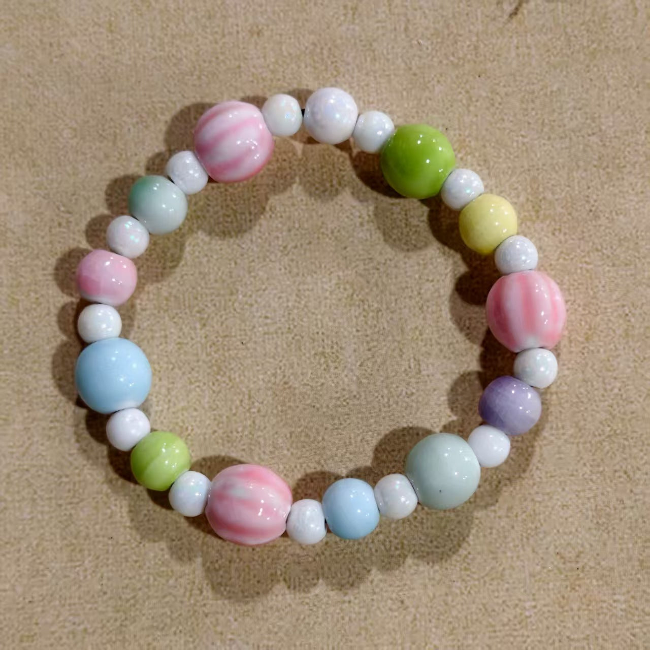 Alloy Ceramic Ethnic Style Single Handmade Filament Bracelet