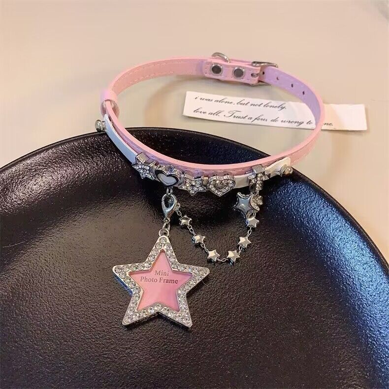 White Color Stars Heart Hot Asian Necklace
