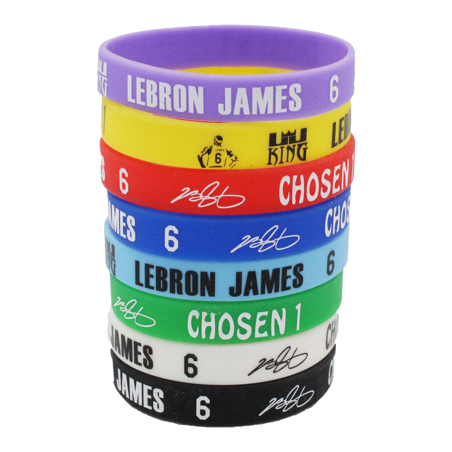Silk Screen Basketball Silicone Sports Curry James Bracelet