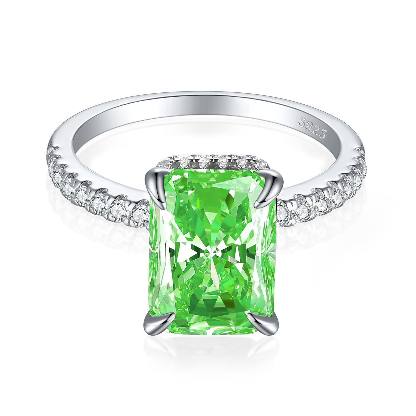 Karat High Carbon Rhinestone Female Niche Advanced Light Rings