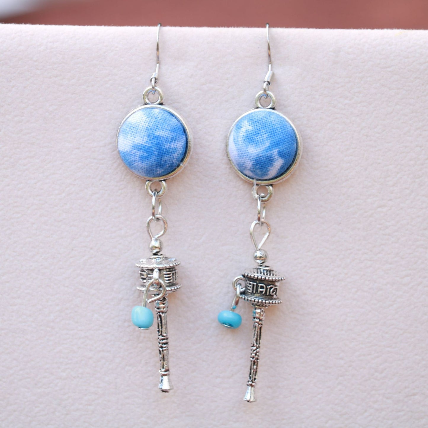 Yunnan Dali Ethnic Style Handmade Fabric Earrings