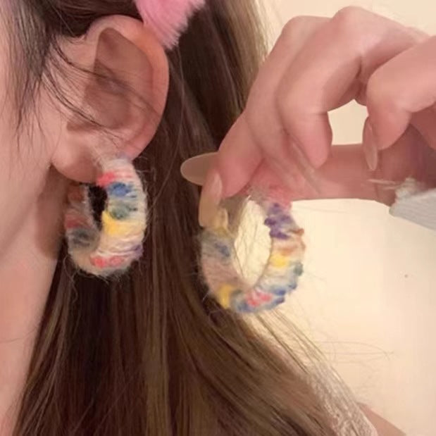 Women's Style High-grade Large Hoop Light Luxury Ear Clip Earrings