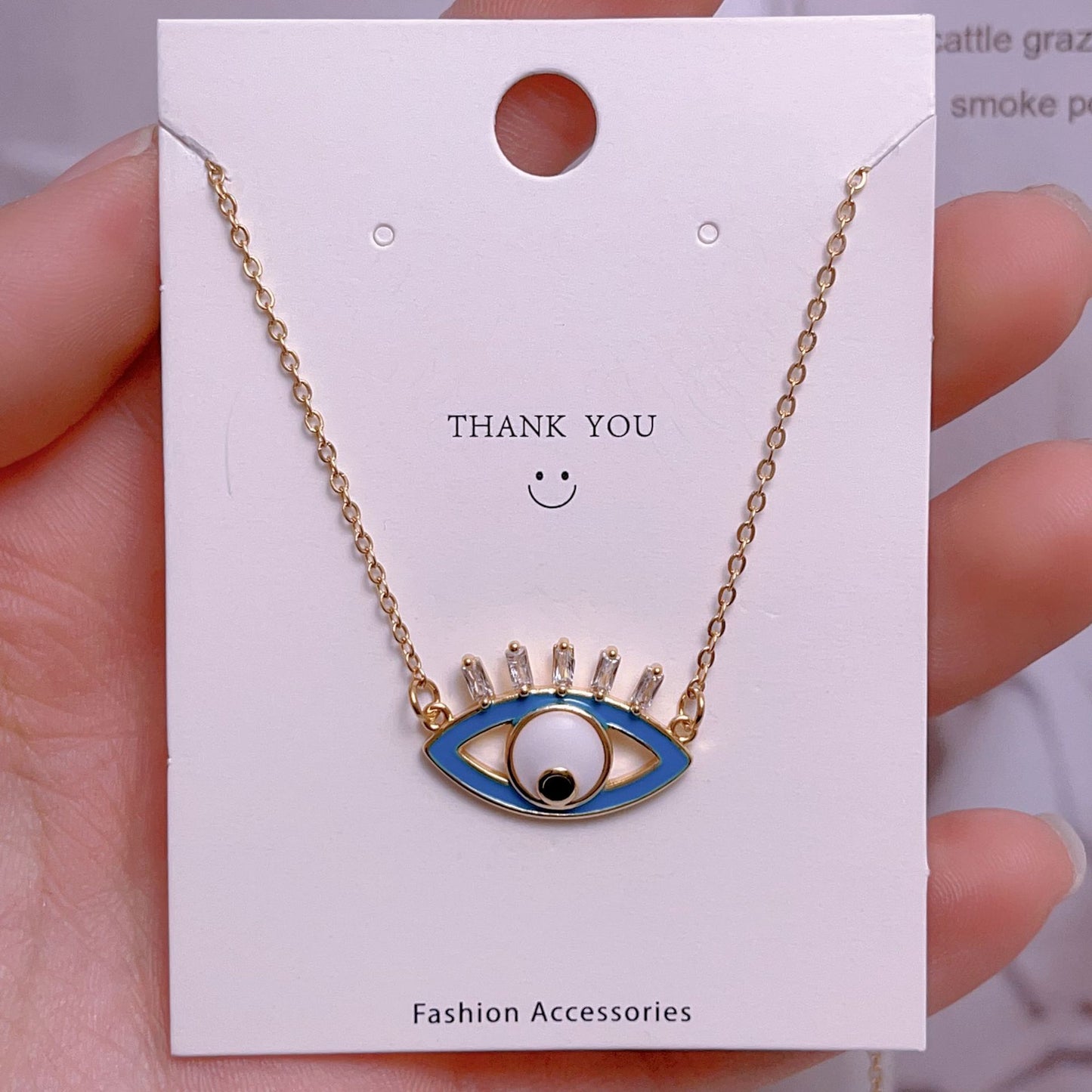 Eye Female Fashion Personality Titanium Steel Clavicle Necklaces