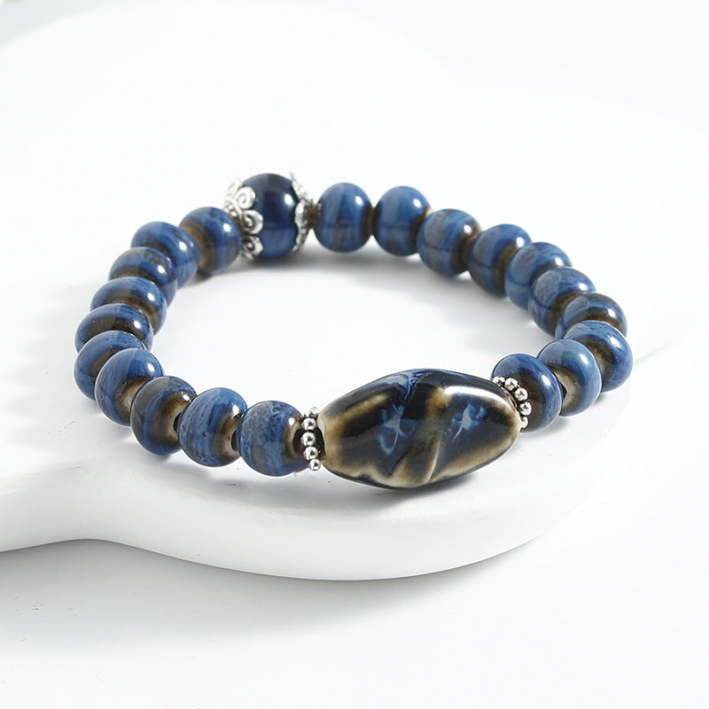 Ethnic Style Ceramic Beaded Artistic Ancient Bracelet