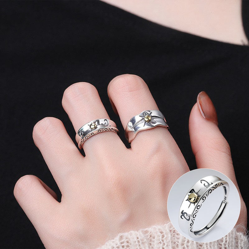 Exaggerated Geometry Female Sier Personalized Hip Rings