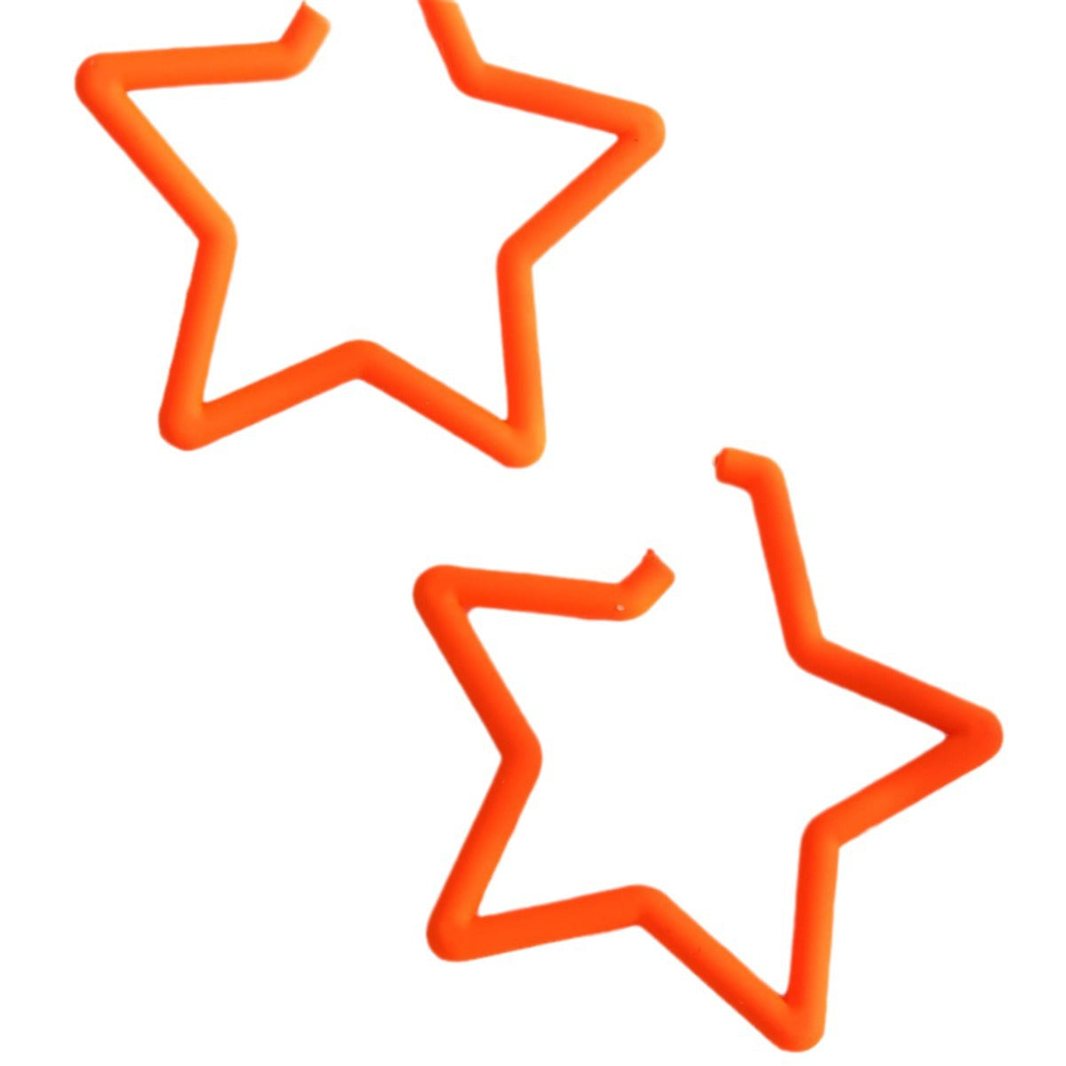 Dance Party Geometric Five-pointed Star Personalized Hollow High Profile Fashion Stud Earrings