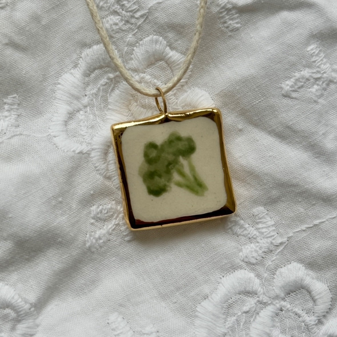 Vegetable Series Carrot Tomato Cauliflower Pea Necklaces