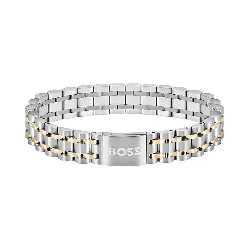 Men's Trend Strap Business Wear Stainless Steel Gifts For Bracelet