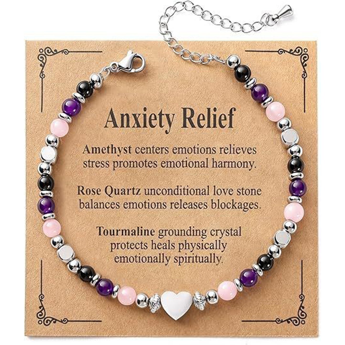 Women's Protection Maternity Pregnancy Gift Obsidian Aquamarine Bracelet