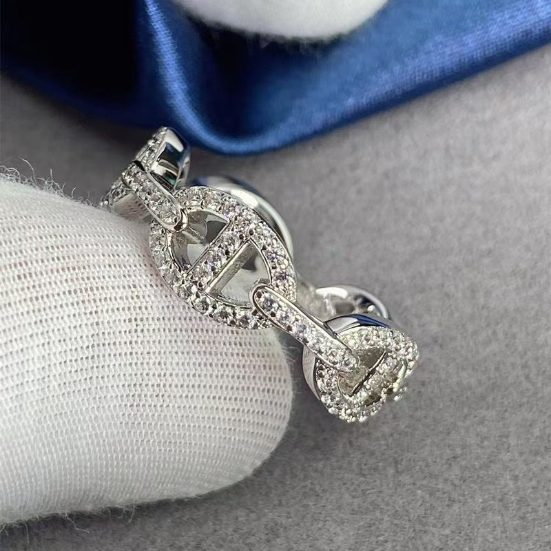 Zi Full Diamond Pig Nose Advanced Bracelet