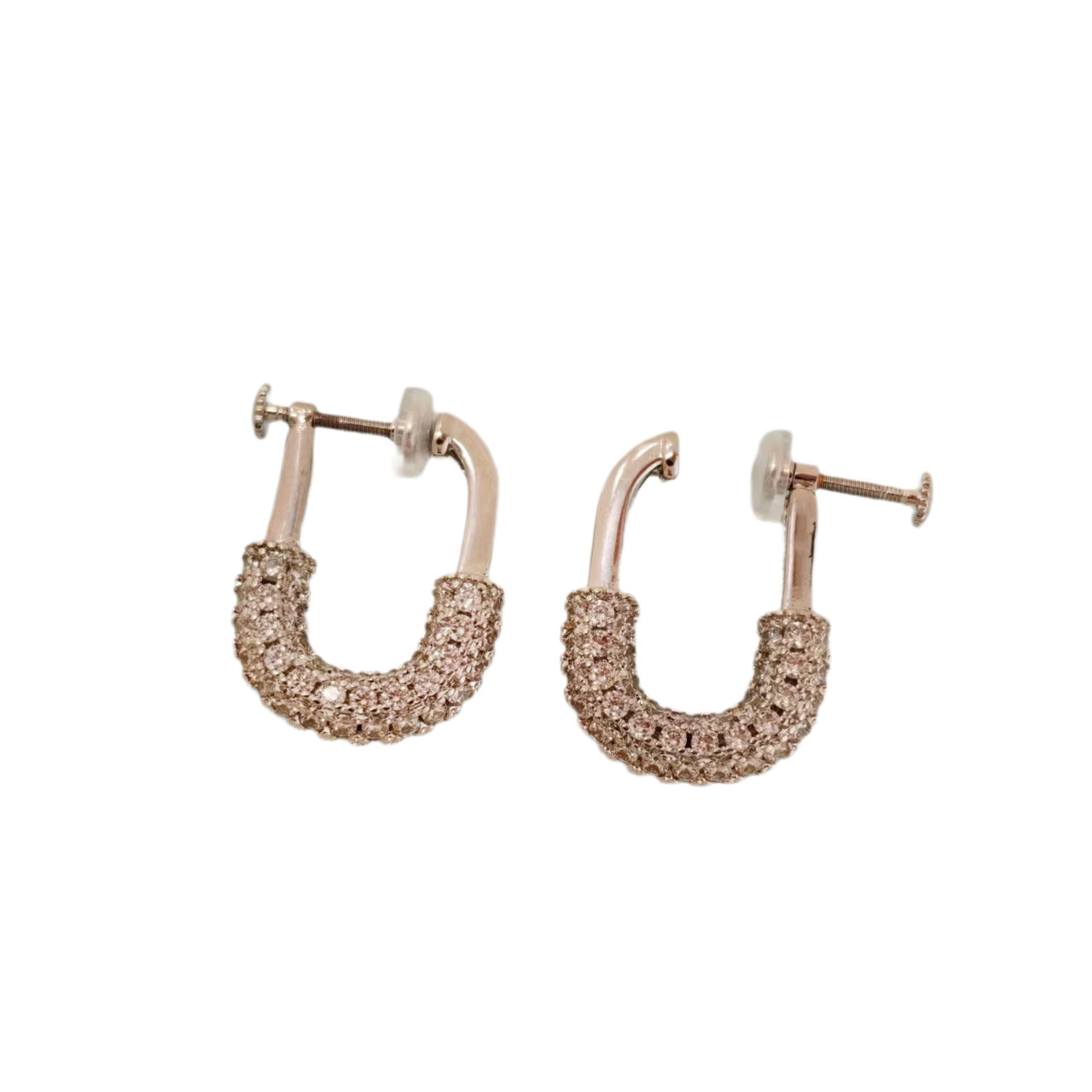 Blue Turquoise One-piece Screw Ear Clip Light Luxury Minority Design Rings