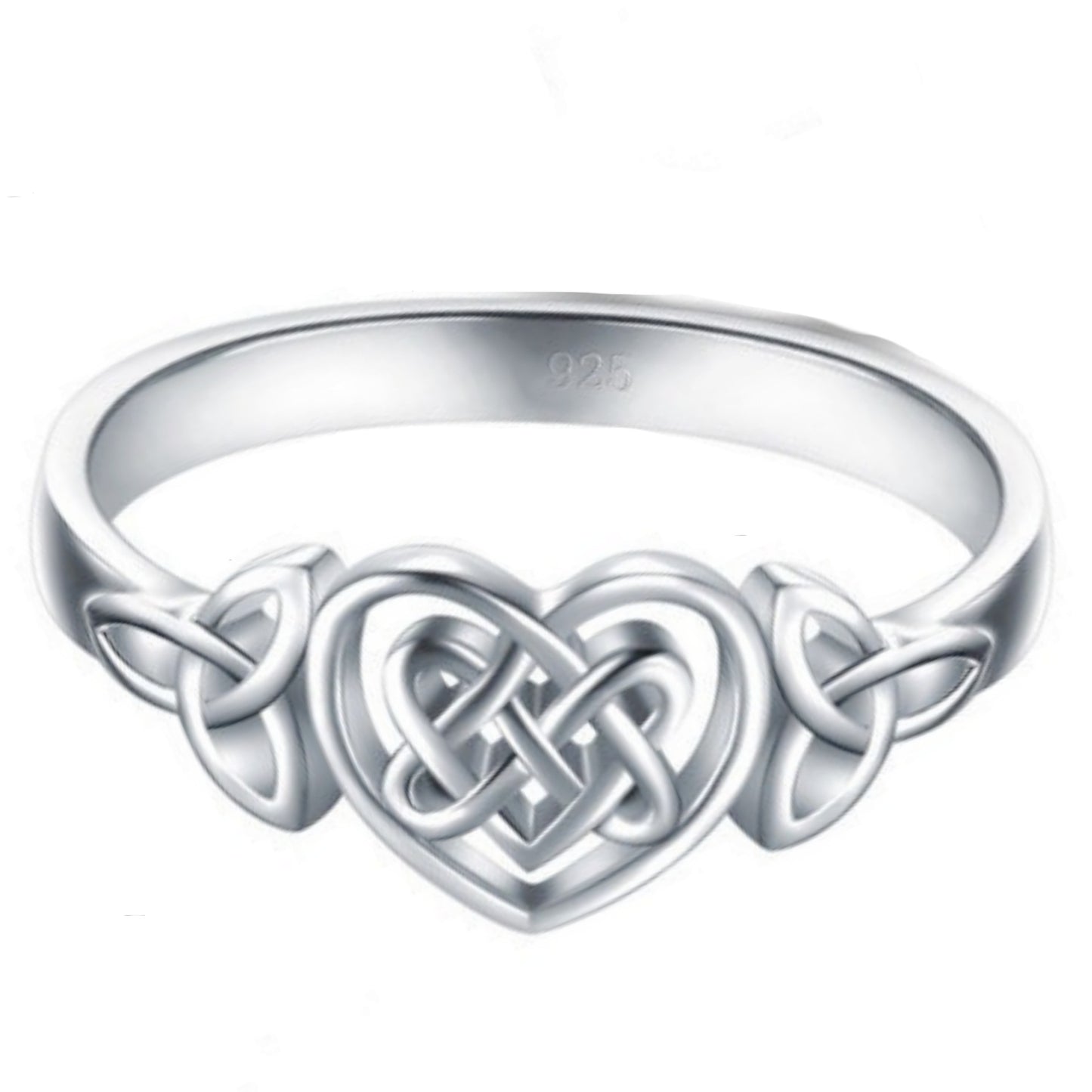 Classic Simple Interwoven Love Heart-shaped Knotted Rings