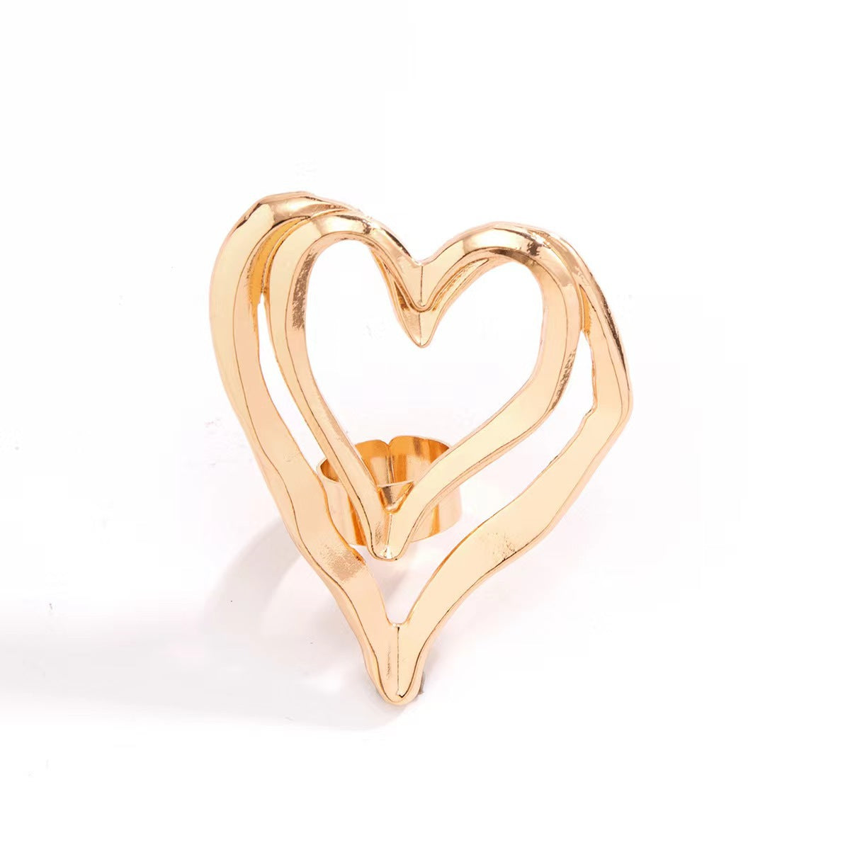 Sweet Cool Style Metal Big Love Rings