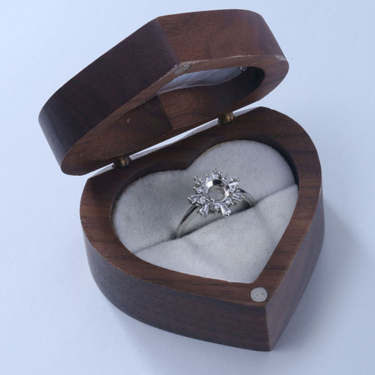 Frame Jade Zircon Diamond Finger Rest Opening Rings