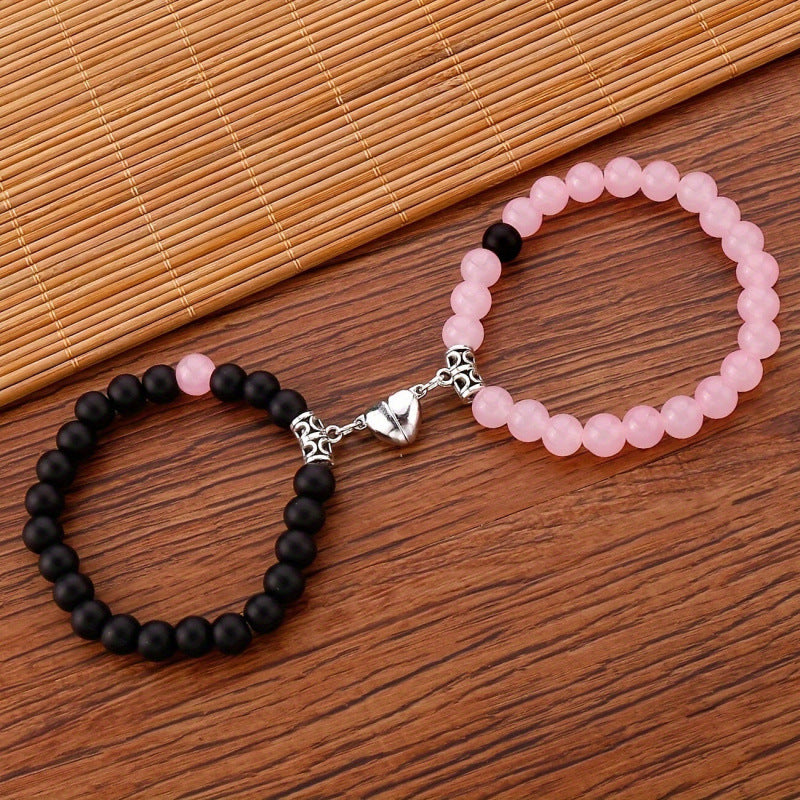 Cute Style Niche Fresh Couple Bead Necklace