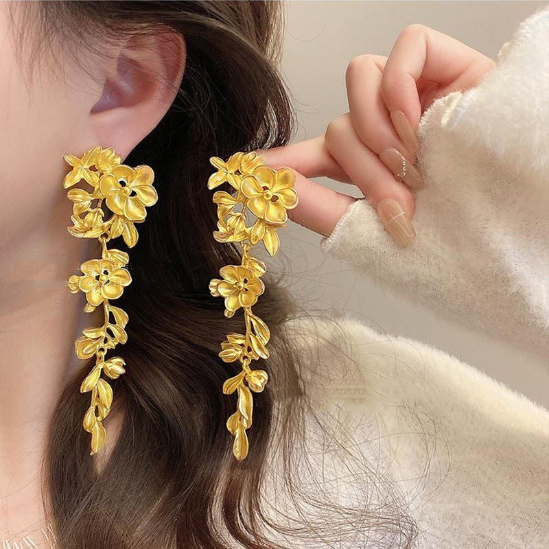 Women's Style Antique Bohemian Long Fringe High Sense Vacation Earrings